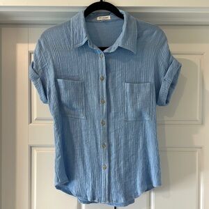 Blu Pepper Light Blue Textured Shirt